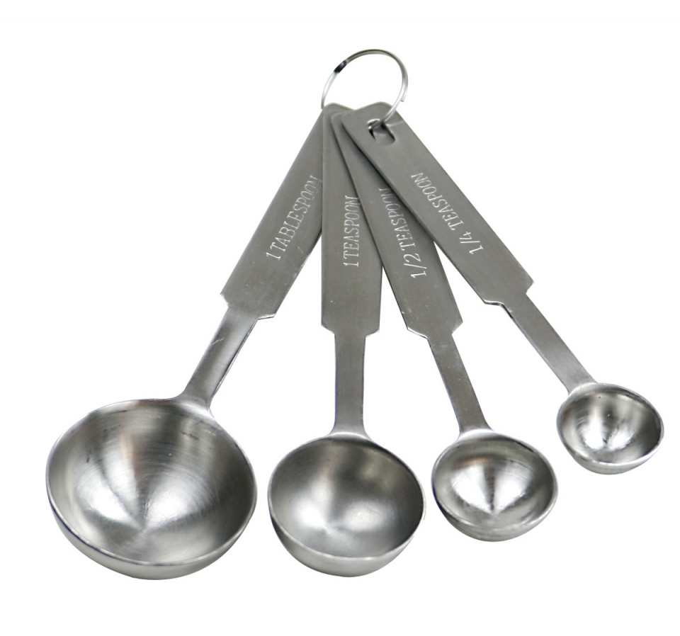 Mercer Culinary M32007 4-Piece Stainless Measuring Cup Set