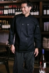 Male Black Chef Jacket including Embroidered ESBOCES logo & Student Name