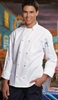 Unisex Chef Jacket including Embroidered Austin  CC  Logo & Student Name
