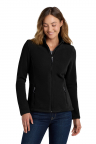 Black Women's Fleece with embrioideed Name and NASBOCES Barry Tech Cosmetology Logo