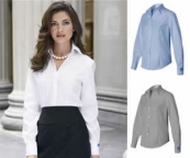 Van Heusen Ladies Long Sleeve Pinpoint Oxford Shirt