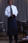 Long Bistro Apron - black