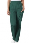 Hunter Green Female Professional Elastic Waist Scrub Pant
