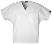 Unisex White V-Neck Tunic