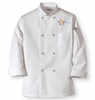 Embroidered Extra Long Chef jacket with plastic buttons