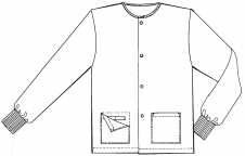 White Unisex Warm Up Jacket with Embroidered ESBOCES H.S. Logo