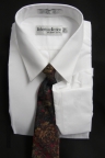 Male White Broadcloth Dress Shirt (Wilson Tech only)
